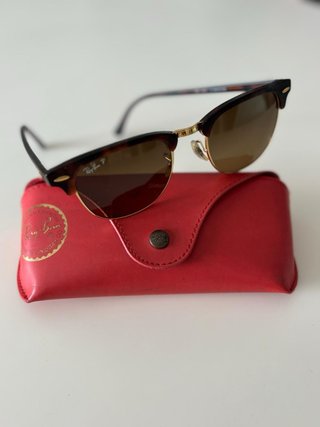 Ray-Ban Clubmaster Polarizadas Marrón/Dorado