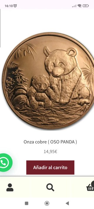 Onza de cobre LIBERTY
