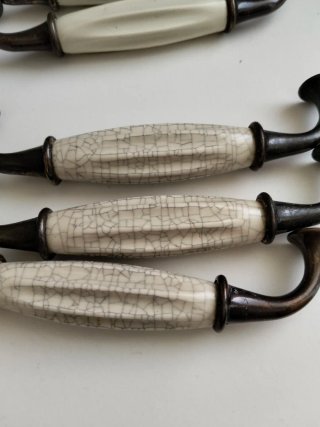 Maniglie in ceramica e metallo (11 unità)
