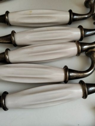 Maniglie in ceramica e metallo (11 unità)