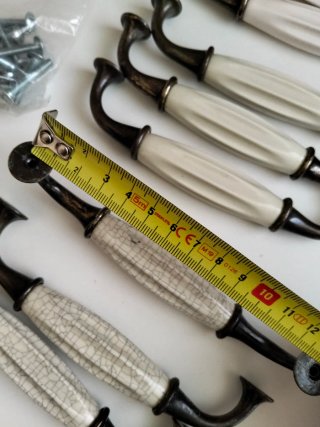 Maniglie in ceramica e metallo (11 unità)