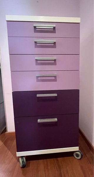 Muebles habitación juvenil blanca/lila/morada