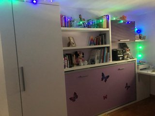 Muebles habitación juvenil blanca/lila/morada