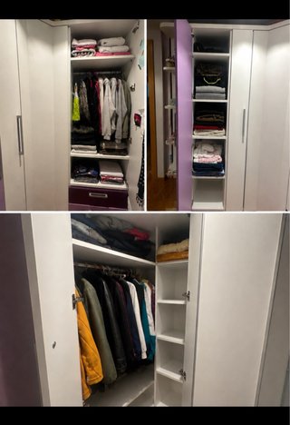 Muebles habitación juvenil blanca/lila/morada