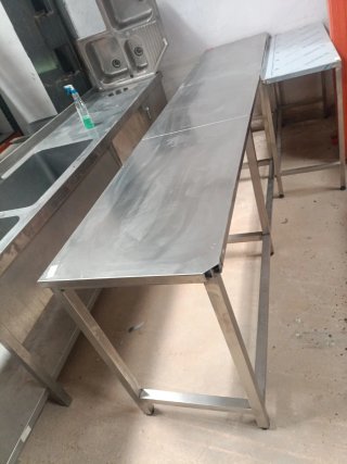 MESA ACERO CON TARA 58X3MX85 MIRA MI PERFIL