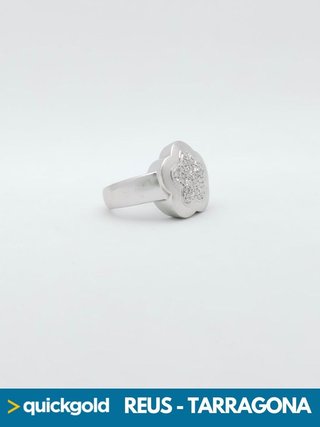 035-01-00834 ANILLO ORO BLANCO 18K DIAMANTES T19