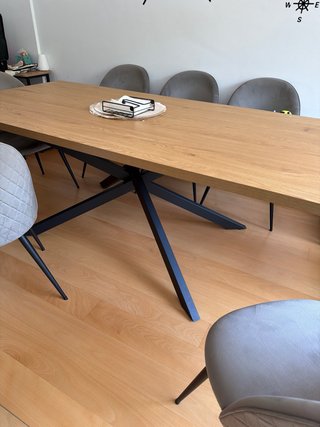 Sillas de comedor elegantes (6 plazas) y mesa