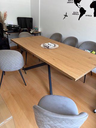 Sillas de comedor elegantes (6 plazas) y mesa