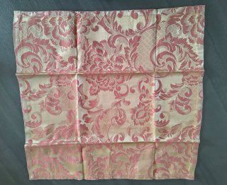 3 Tovagliette Broccato Seta 50x50 Oro Rosa