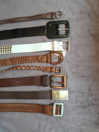Conjunto de 8 cinturones para mujer/hombre.