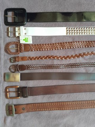 Conjunto de 8 cinturones para mujer/hombre.