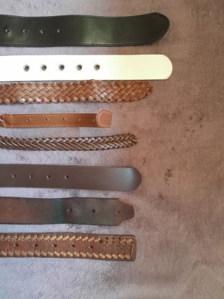 Conjunto de 8 cinturones para mujer/hombre.