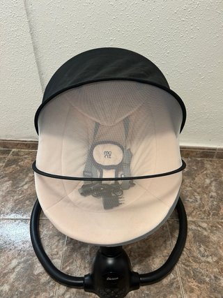Mecedora bebé rosa con adaptador