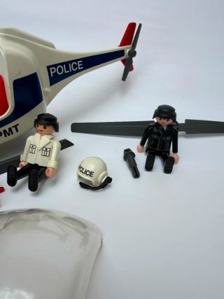 Playmobil helicóptero y moto policía