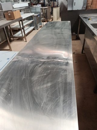 MESA ACERO INOX CON TARA 58X3MX85 MIRA MI PERFIL