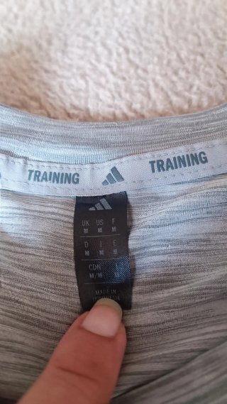 Maglia Adidas uomo grigia manica lunga