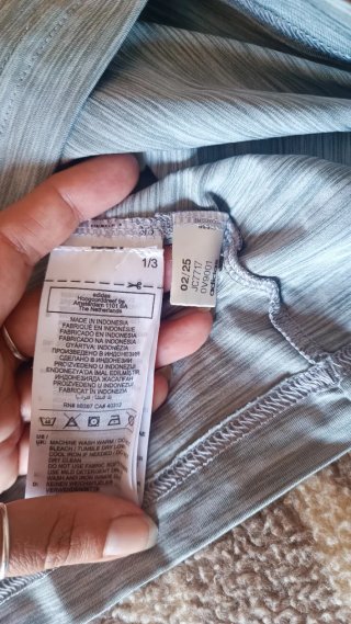 Maglia Adidas uomo grigia manica lunga