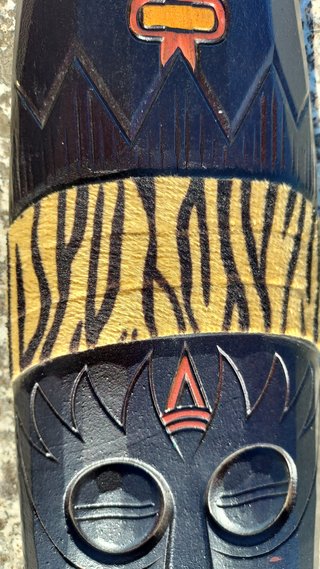 Máscara Decorativa Fibra Imitação Madeira