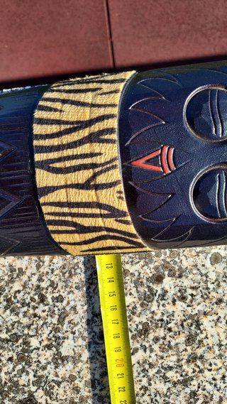 Máscara Decorativa Fibra Imitação Madeira