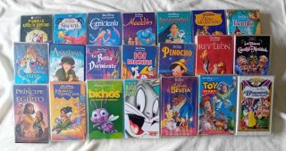 Lote 21 Películas VHS Disney Clásicos