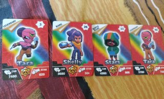 Cromos Brawl Stars - Tara, Shelly, Leon