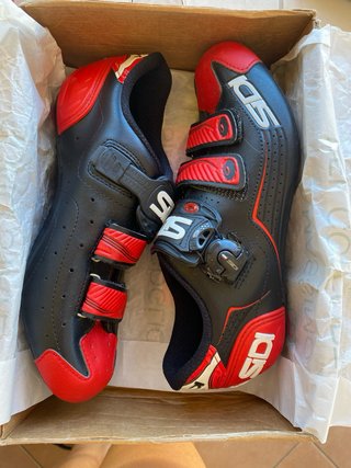 Scarpe Sidi Alba Nere/Rosse EUR 41