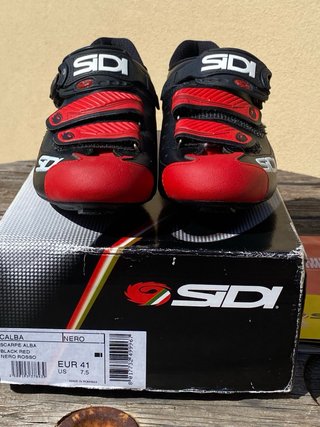 Scarpe Sidi Alba Nere/Rosse EUR 41