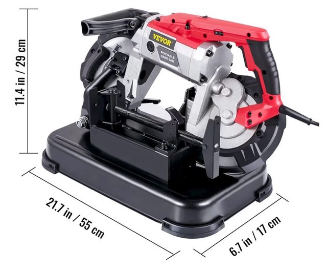Sierra de Cinta Metal 1100W 0-45°