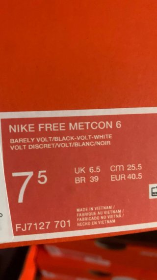 Nike Free Metcon 6 Scarpe da Ginnastica Verdi