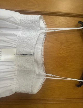 Vestido Zara blanco largo