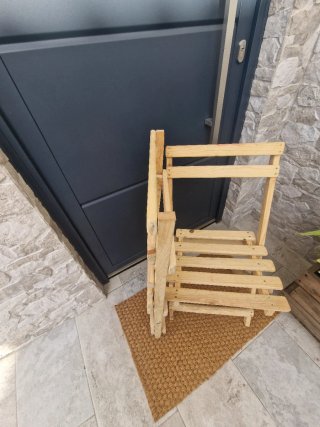 Sedie pieghevoli in legno