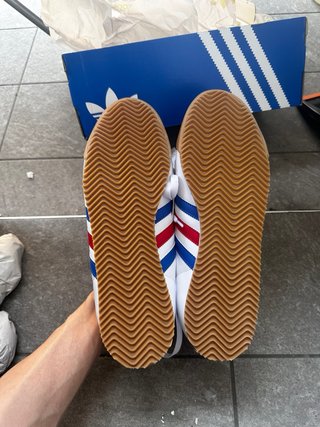 Adidas K74 Scarpe Uomo Bianco Blu Rosso