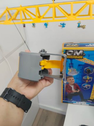 Grúa de juguete con mando 100cm
