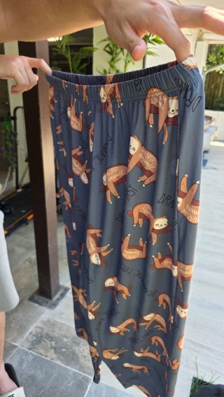 Pijama manga larga pero tela muy fina