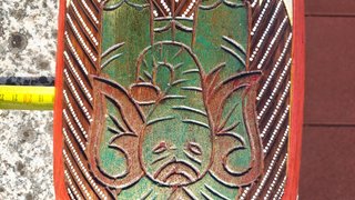 Artefacto com motivos africanos para casa