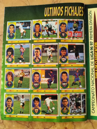 Album Cromos Liga 96/97