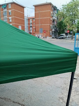 Carpa 3x3m Impermeable Verde plegable All Seasons