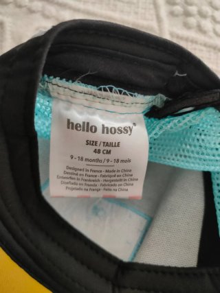 Gorra Hello Hossy niño/a azul y amarillo