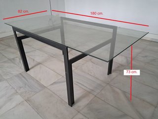 MESA cristal. SALON, REUNIONES, COMEDOR, COCINA