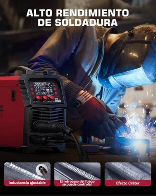 Soldador ARCCAPTAIN MIG MAG 200A 6 en 1