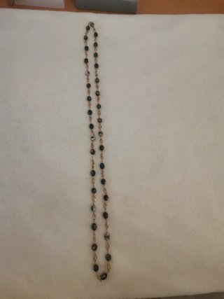 Collar vintage bolitas orientales chapado oro