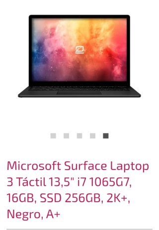 Microsoft Surface Laptop 3 Táctil 13,5 i7
