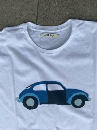 Camiseta Loreak Mendian Talla L Estampado Coche