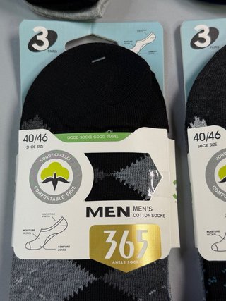 24 Pares Calcetines Algodón Hombre Tobilleros