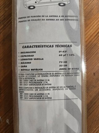 Antena Coche Telescópica