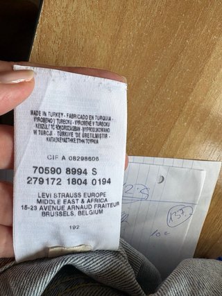Cazadora Vaquera Levi's Talla S