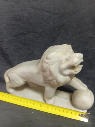 Antica scultura leone  mediceo in marmo vedi googl