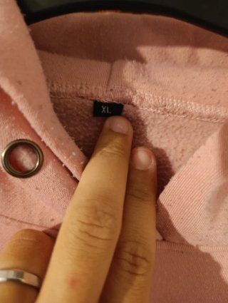Sudadera rosa talla XL
