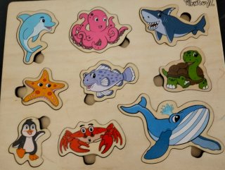 Puzzles Pikatoyz de madera con animales