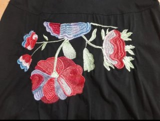 Vestido Desigual Negro Multicolor